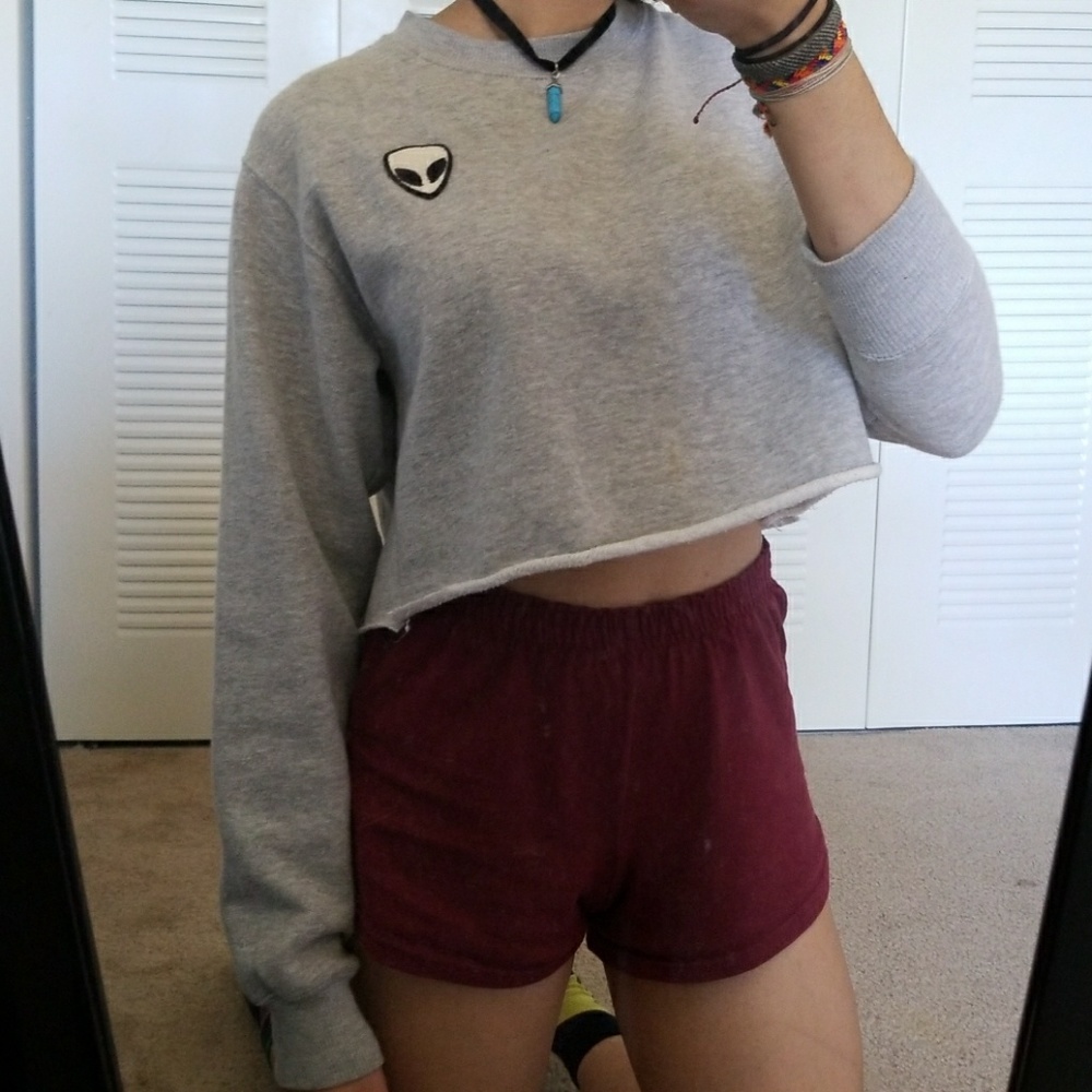 Brandy Alien cropped sweatshirt